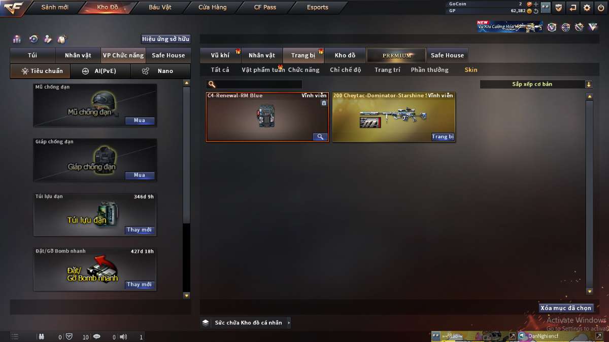 shop acc cf uy tin gia re